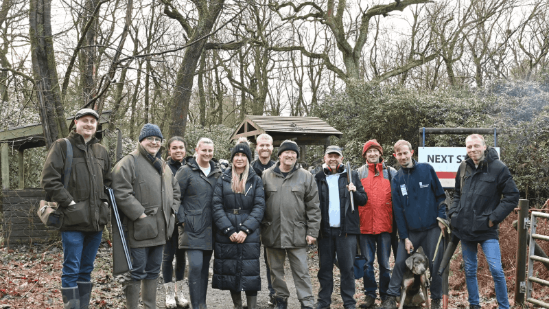 stag & Hen party enjoying a day of clay pigeon shooting at Manchester clay pigeon club